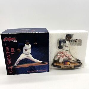 Cleveland Indians C.C. Sabathia #52 Figurine MLB 2005 Collector Box Key Bank